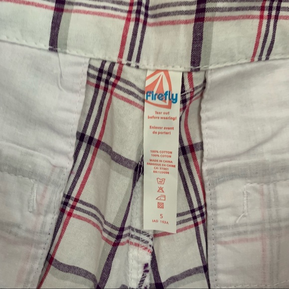 NEW Firefly Cotton Bermuda Shorts Preppy Plaid Women’s 6 - Picture 9 of 10